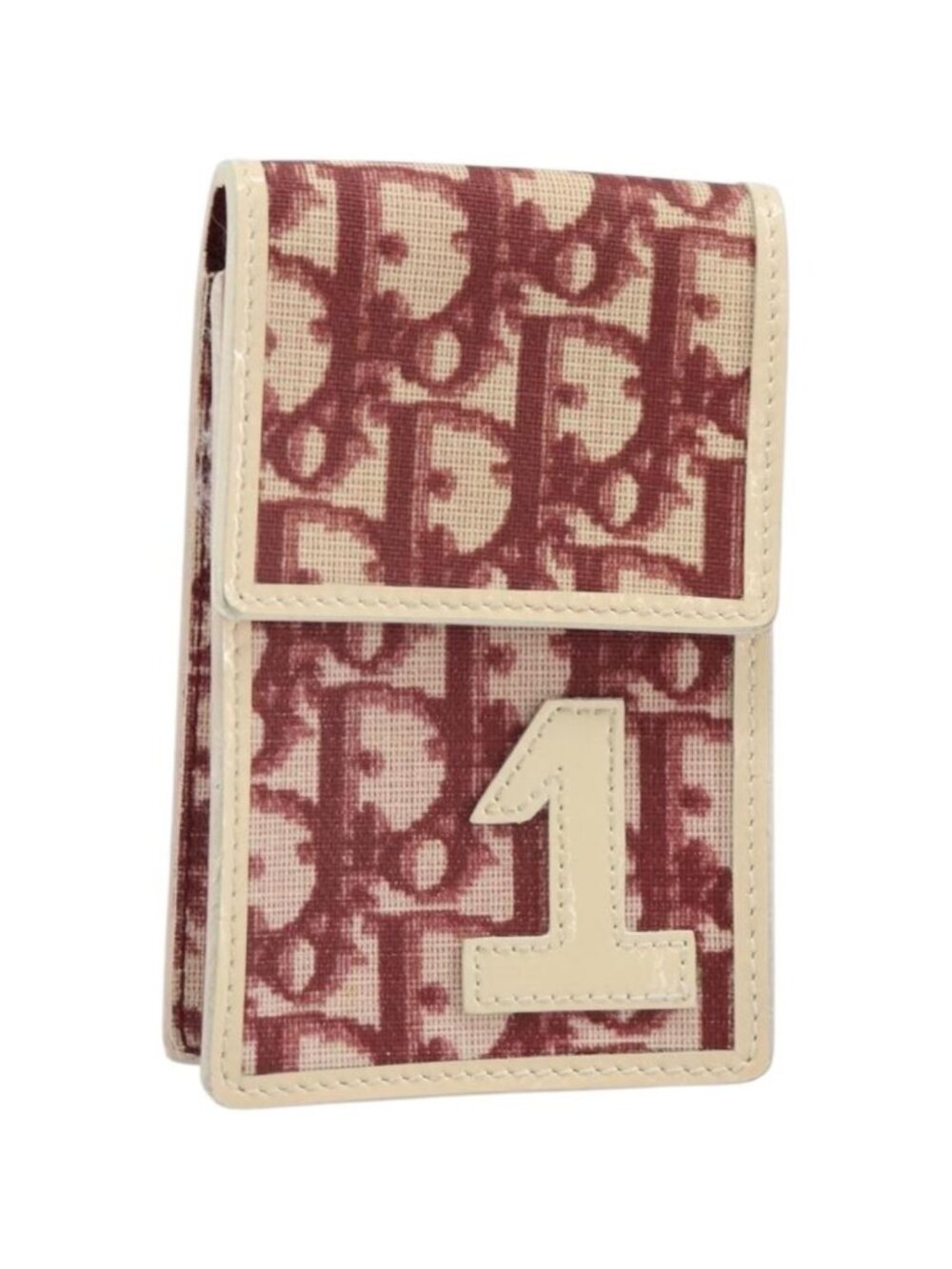 Christian Dior Trotter Canvas Pouch Red